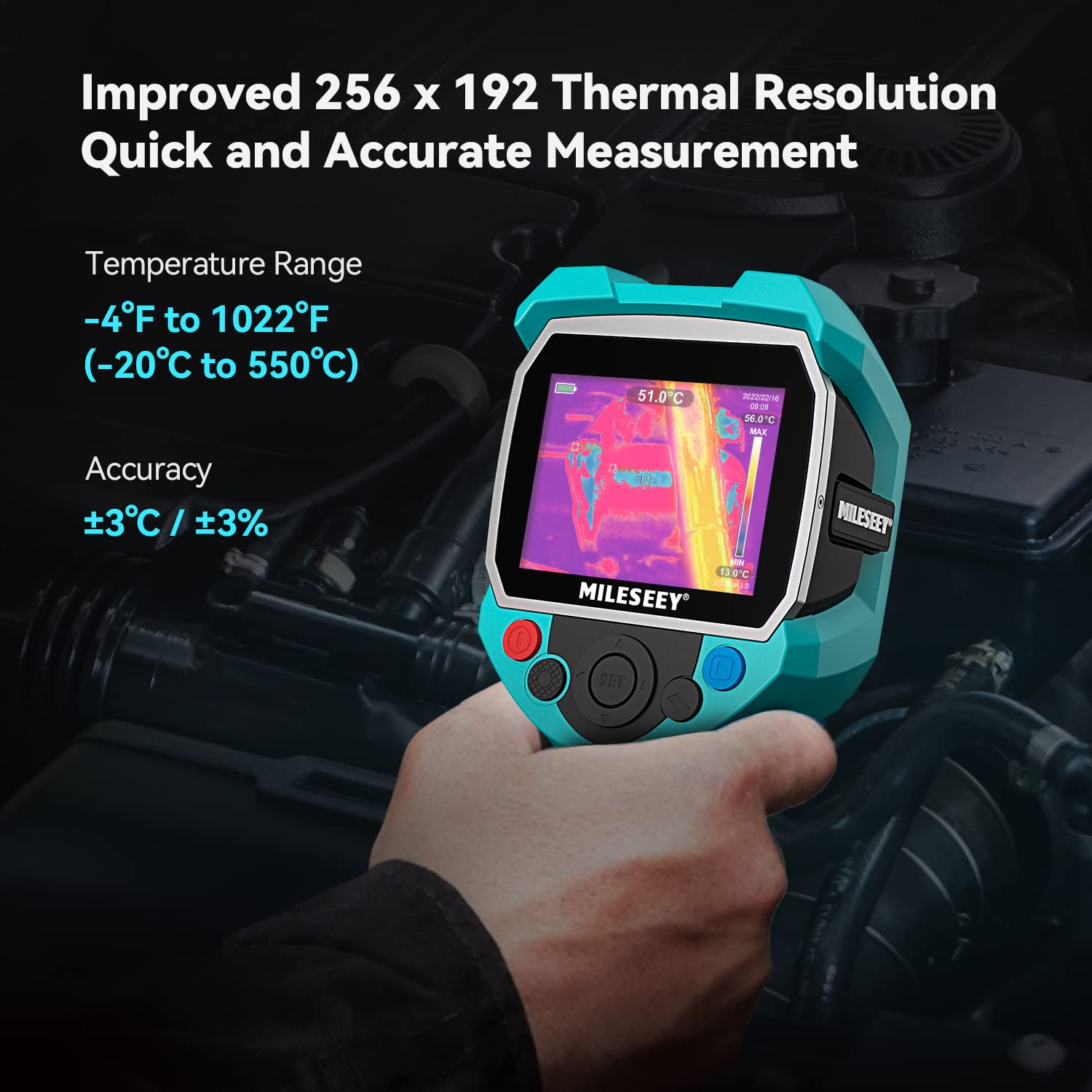 MILESEEY TR256A Thermal Imaging Camera Handheld 256x192 IR Resolution ...