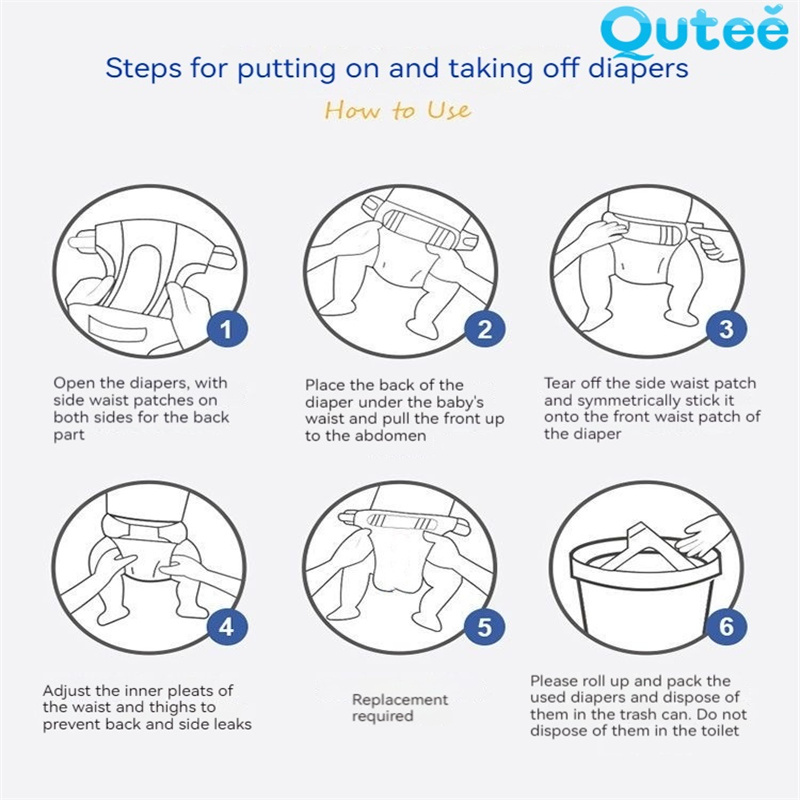 Qutee Diaper Premium Diaper Pants Taped & Pulling Pants Diaper【Gift ...