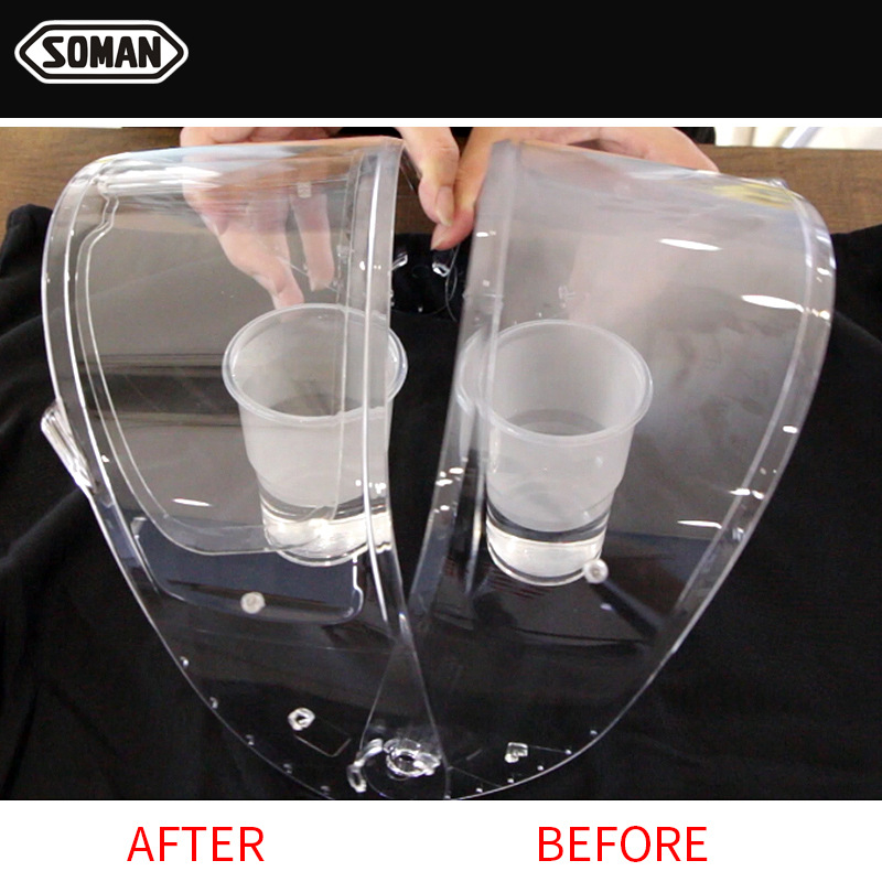 Soman Universal Anti-Fog Film For Motorcycle Helmets - Adhesive Visor Shield