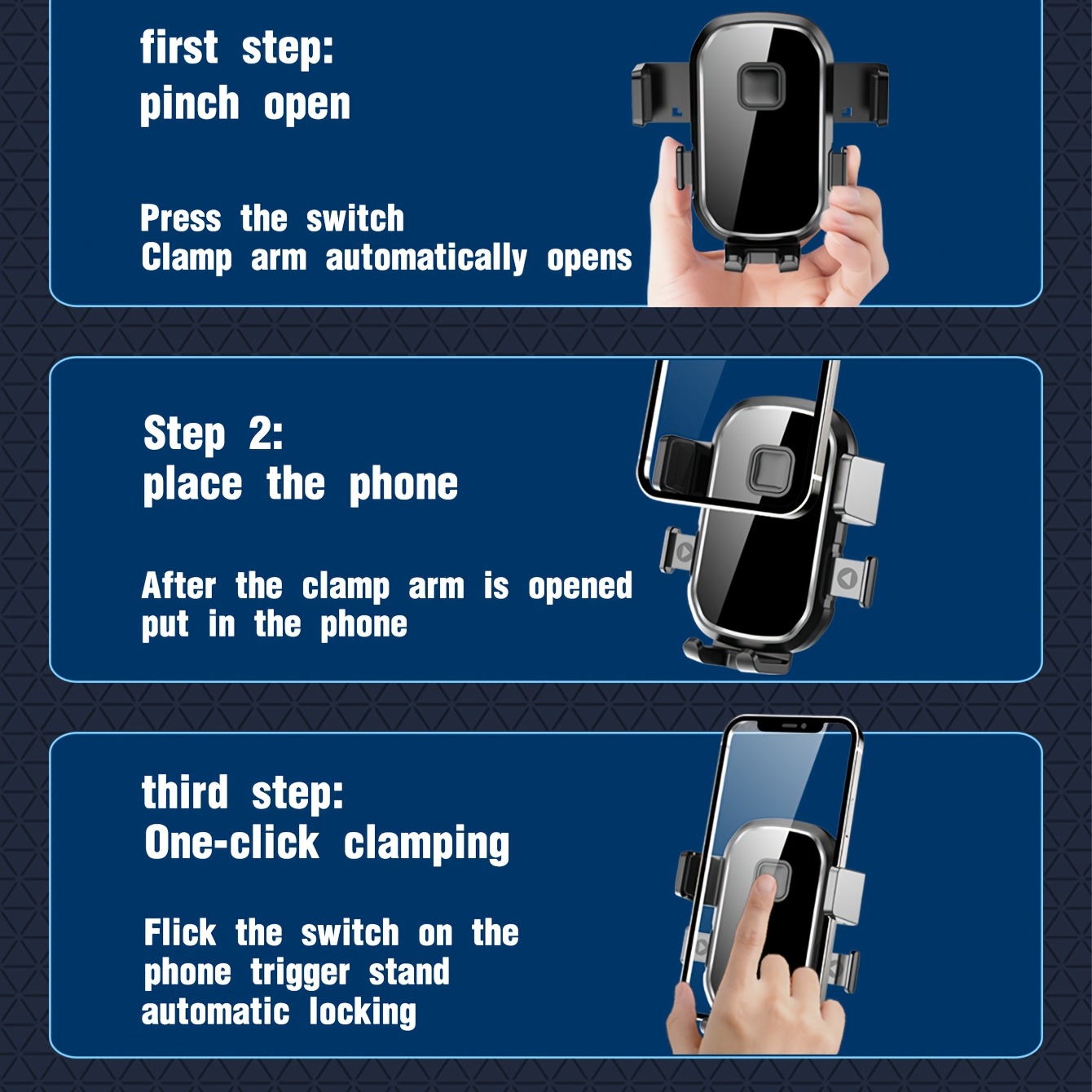 M4 Instrument Panel Clamp] Car Mobile Phone Holder Central Control ...