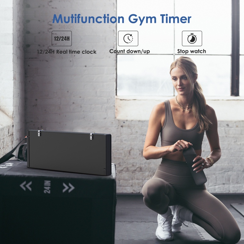 [MY Stock]Seesii 3 inch Gym Timer Big LED Interval Workout Clock Time ...