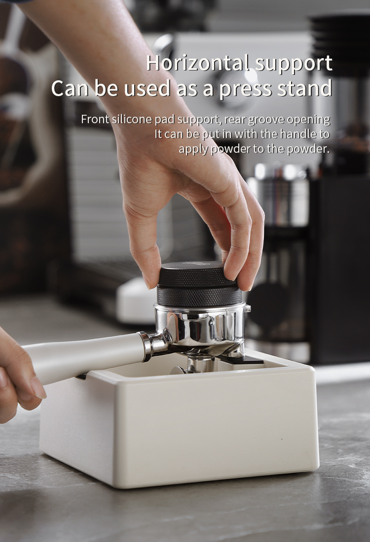 BINCOO Coffee Grounds Box Set Coffee Powder Dispenser White Threaded ...