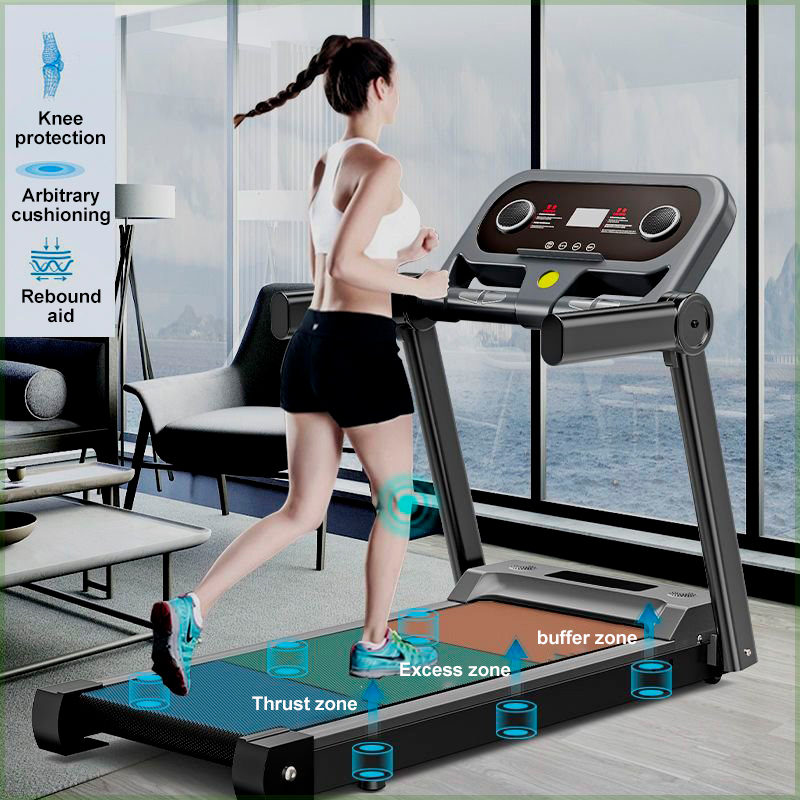Walking Treadmill With Handle Smart Walking Running Pad with Handrail 3 ...