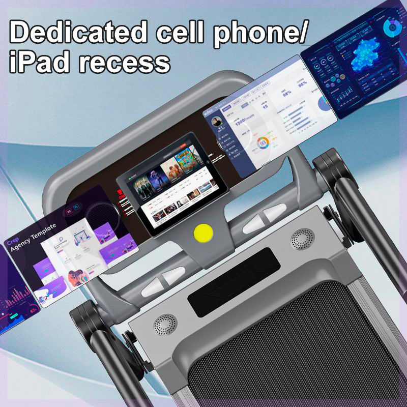 Walking Treadmill With Handle Smart Walking Running Pad with Handrail 3 ...