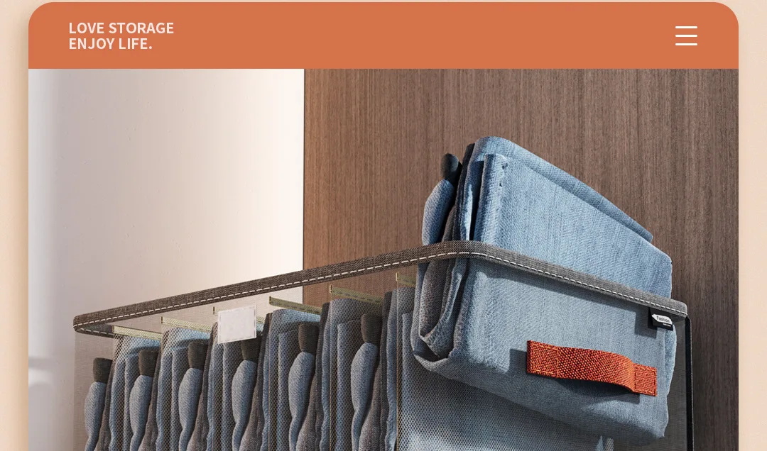 1Pc Oxford Partition Clothing Pants Storage Box With Cover For ...