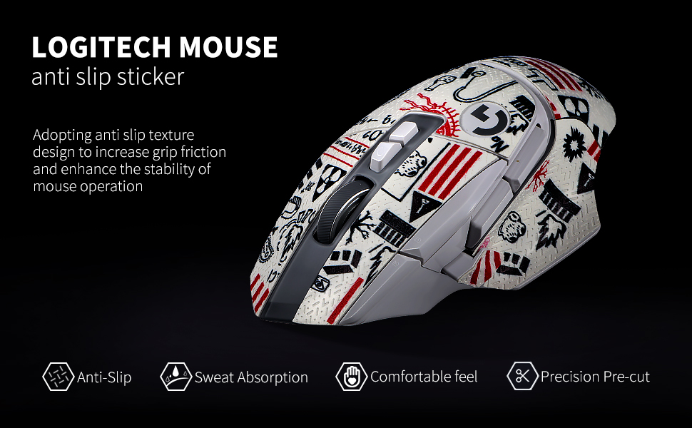 Mouse Grip Tape Sticker For Logitech G502 X & Logitech G502 X Plus ...
