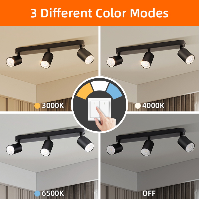 【Free Gu10 Bulb】LED Spotlight Ceiling Lighting Lampu Trek 5W Track ...