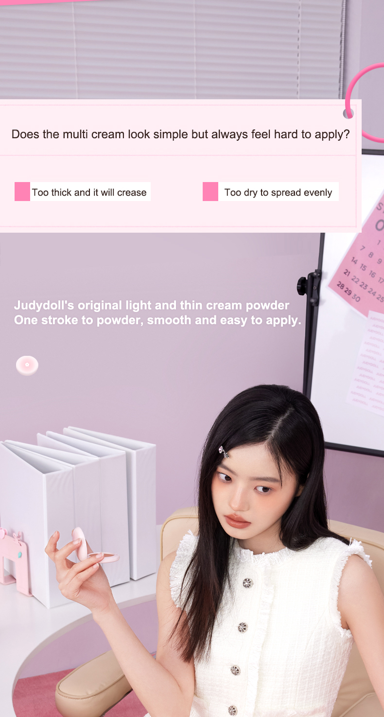 Judydoll Multi Cream Eyeshadow Lipstick Blush Blusher Multiuse Light