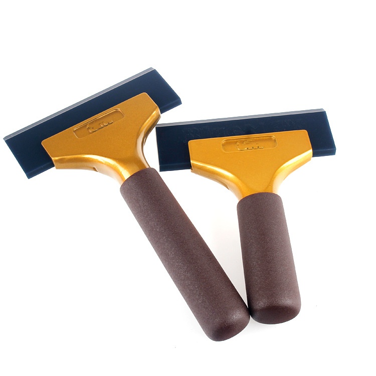 Golden Handle 1pcs Blue Razor Blade Scraper Water Squeegee Tint Tool ...