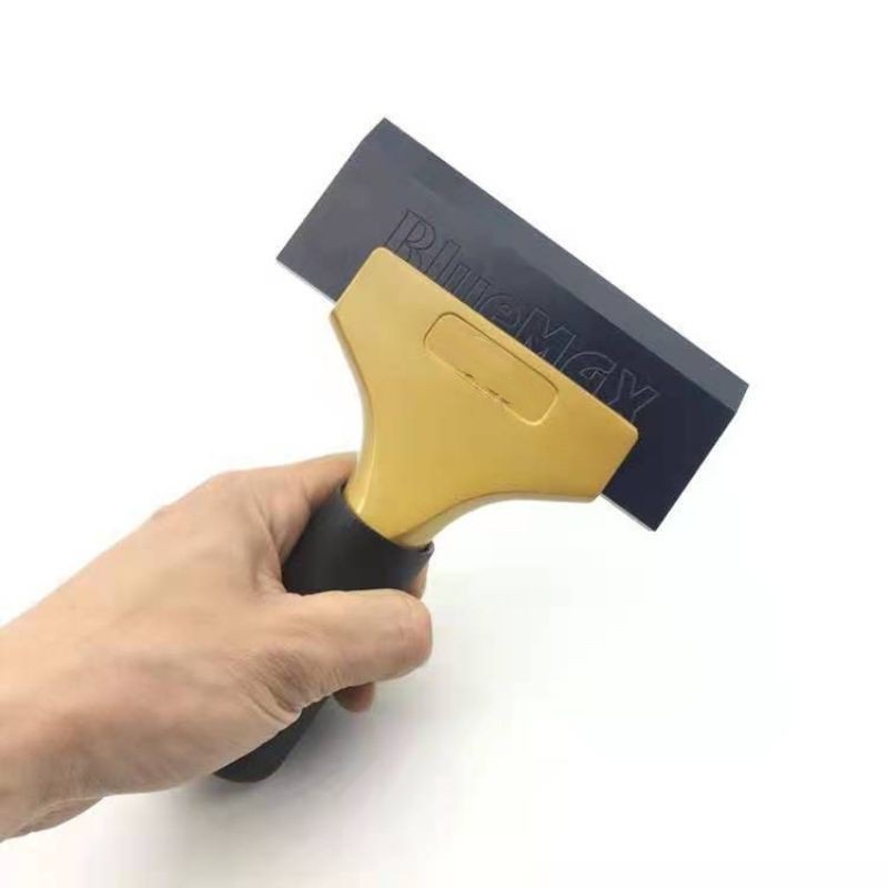 Golden Handle 1pcs Blue Razor Blade Scraper Water Squeegee Tint Tool ...