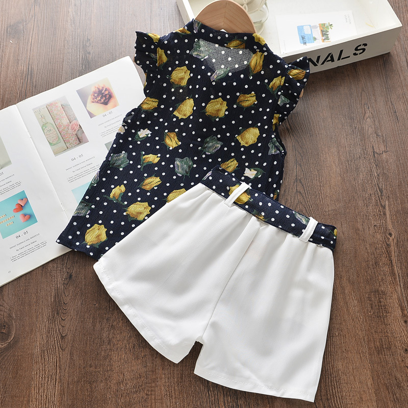 Summer Toddler Baby Girls Children Sports Clothes Suits Infant cartoon ...
