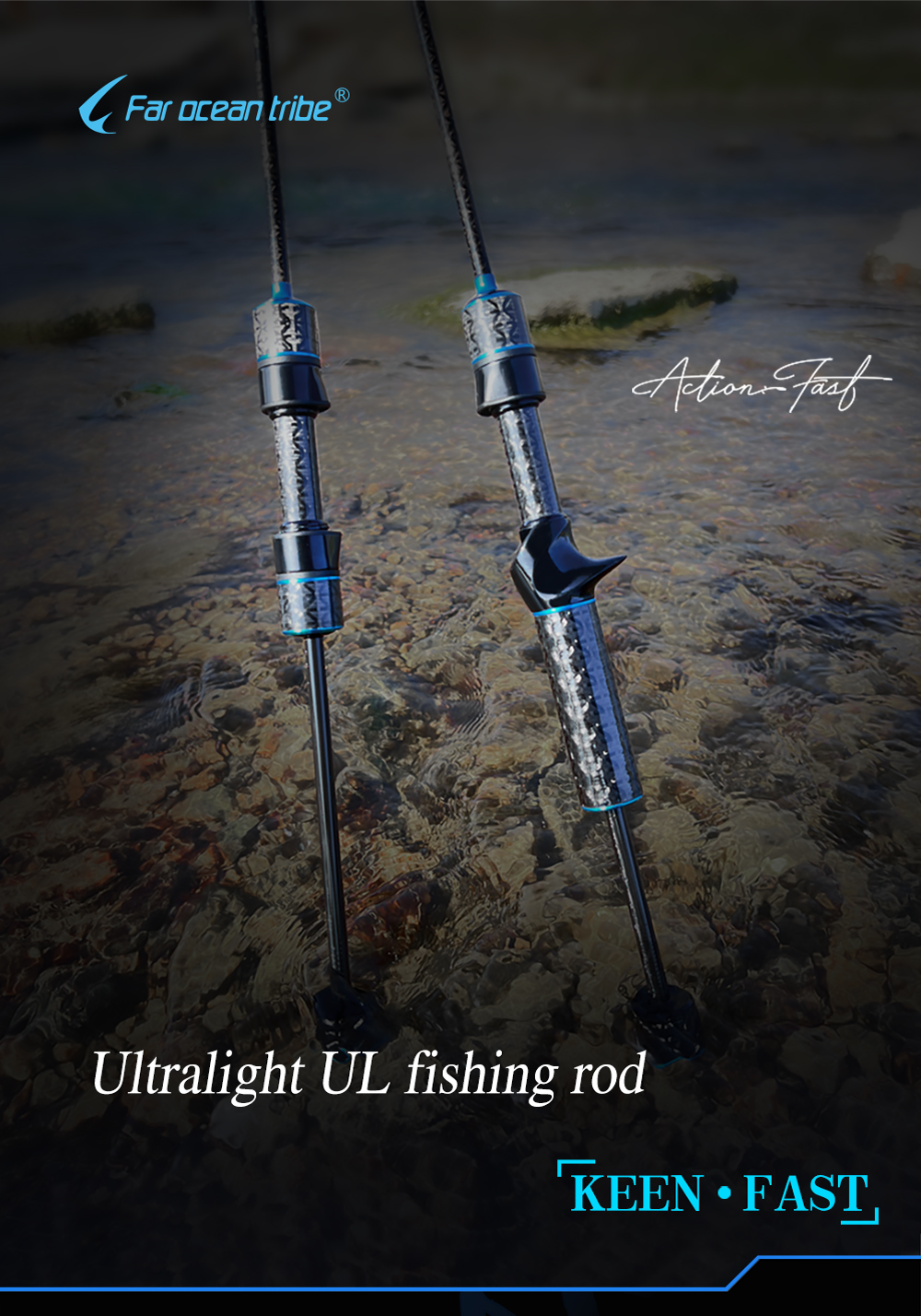 【Far Ocean Tribe】1.53M/1.68M/1.8M 1-7LB light rod ul ultra light ...