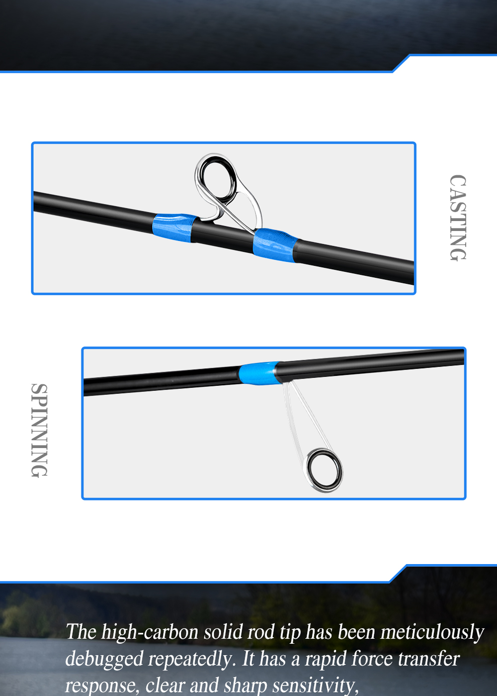 【Far Ocean Tribe】1.53M/1.68M/1.8M 1-7LB light rod ul ultra light ...