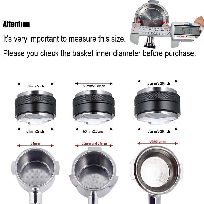 Espresso Coffee Tamper and Distributor, 3Anlged and Flat Coffee Tampers ...