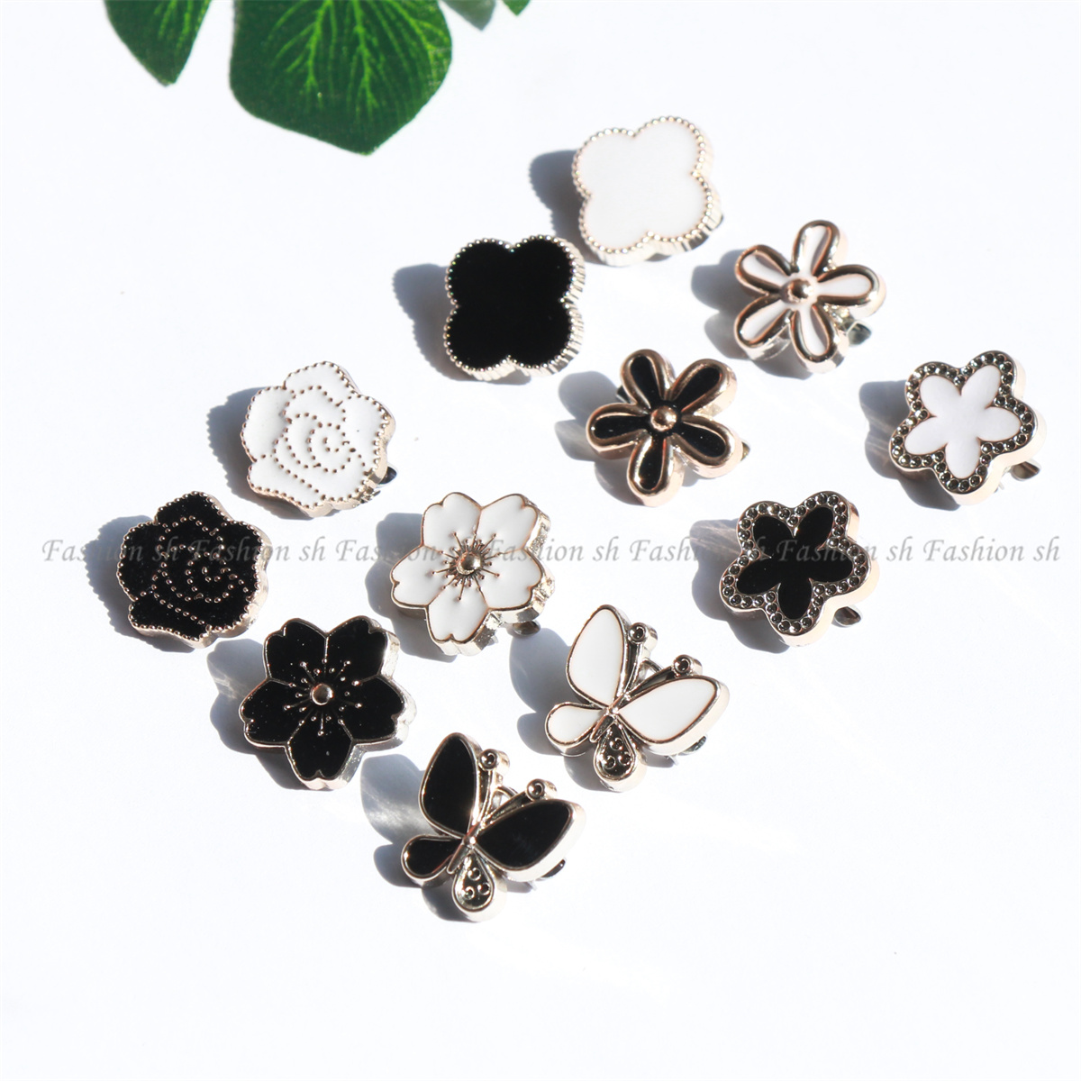 6pcs black&white brooch Pin Hijab Pin Shawl Pin Shoulder Brooch New ...