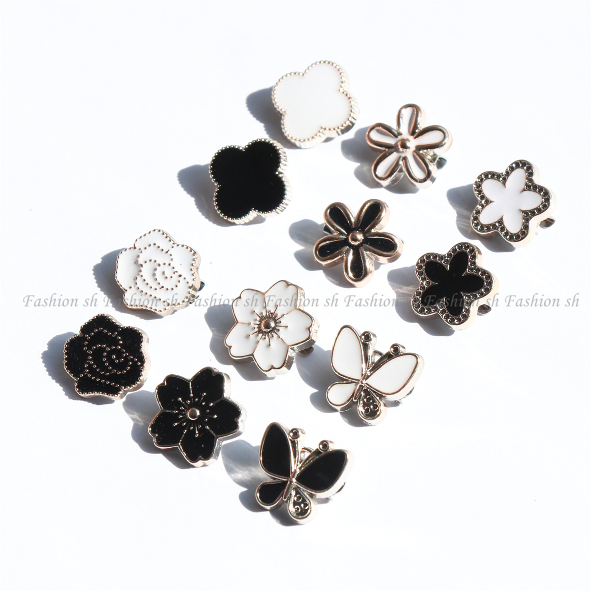 6pcs black&white brooch Pin Hijab Pin Shawl Pin Shoulder Brooch New ...