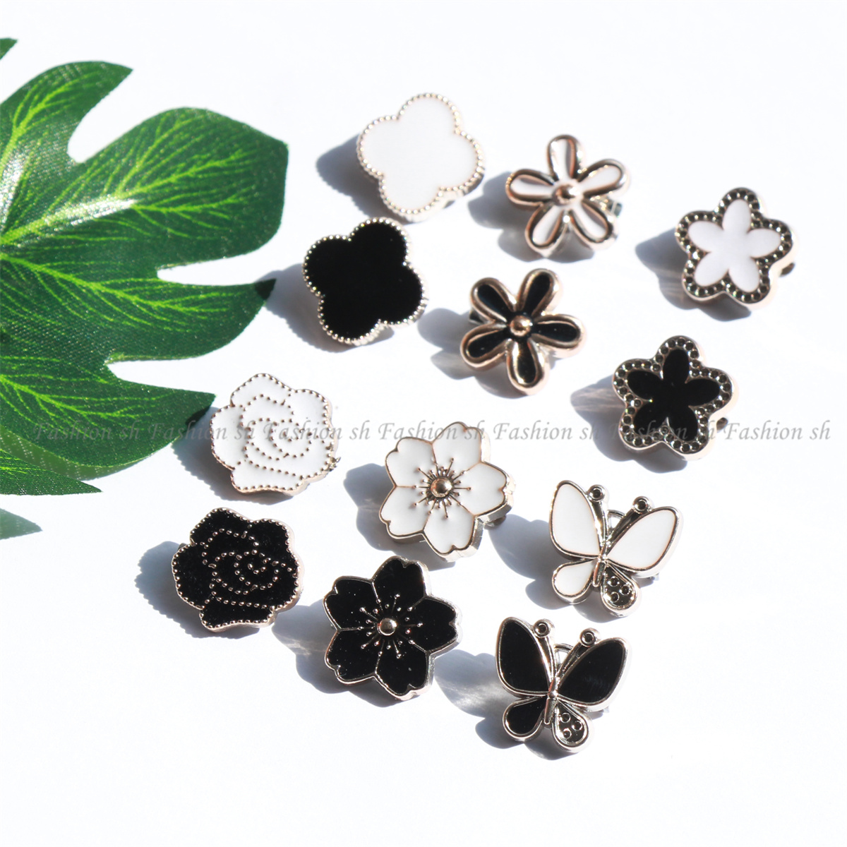 6pcs black&white brooch Pin Hijab Pin Shawl Pin Shoulder Brooch New ...
