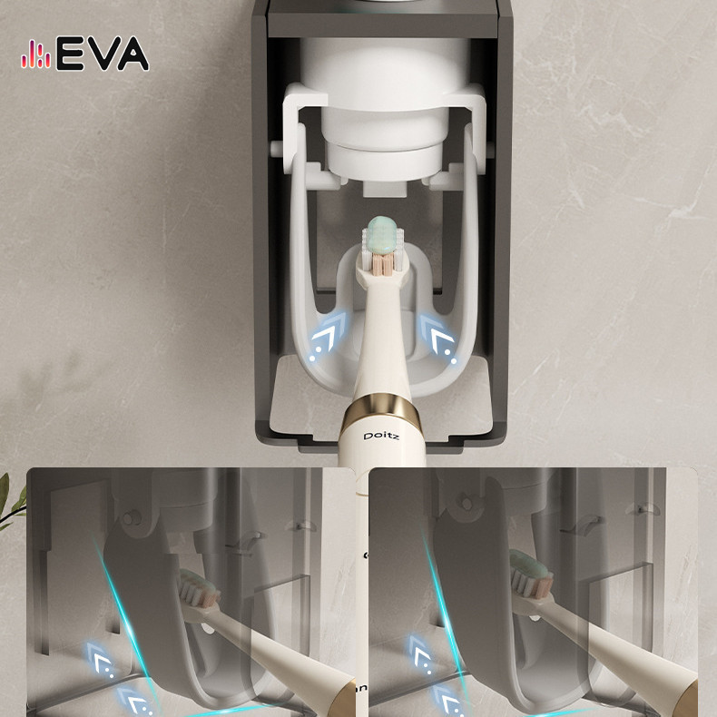 【EVA】【local delivery】 Bathroom toothbrush holder Toothpaste Dispenser ...
