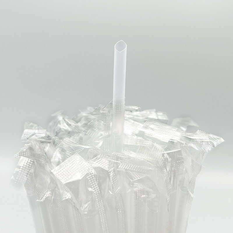 100Pcs Child-Sized Plastic Straws Separate Packaging Fine Point ...