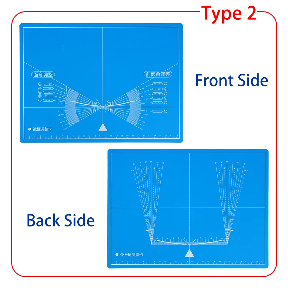 Double-sided Glasses Frame Adjustment Progressive Test Card External ...