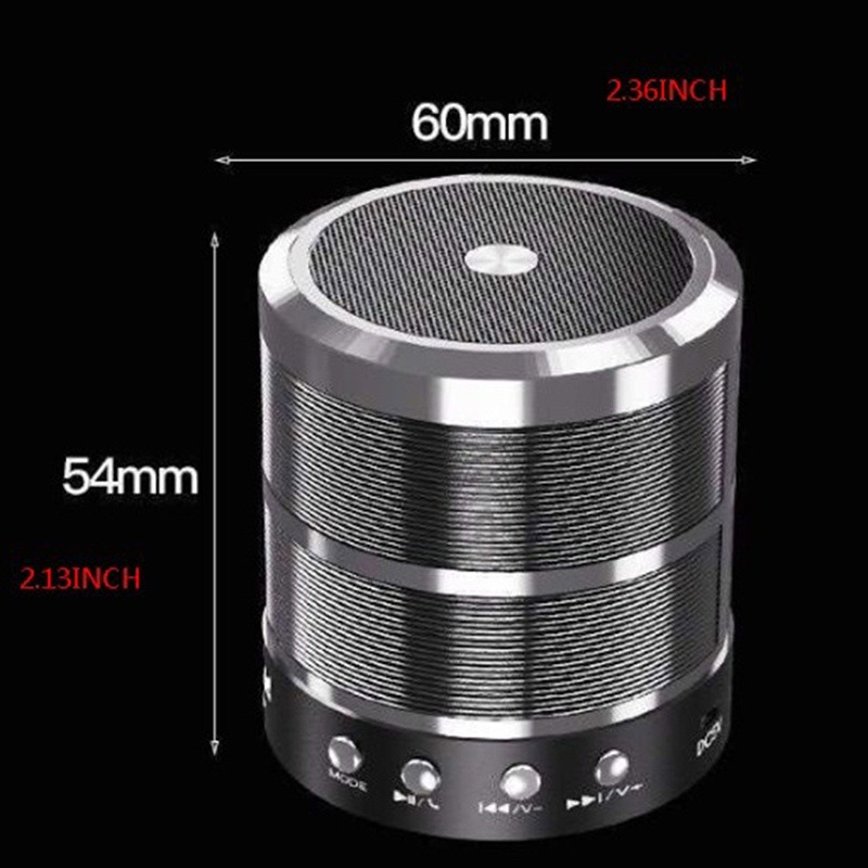 Bluetooth Mini Speaker WS-887 Multi Color Wireless Speaker with Memory ...