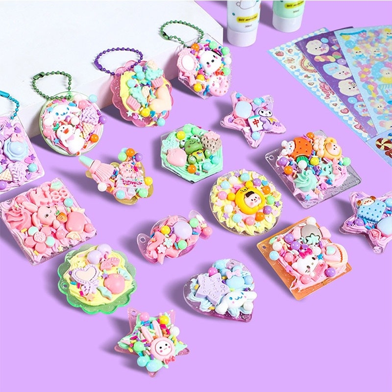 826PCS Full Set CUCKOO Material Package Sticker Kids Keychain DIY Hand ...