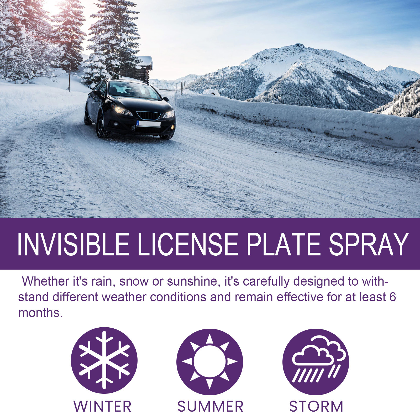 Rayhong Invisible Car License Plate SprayLasting Effective Invisible ...