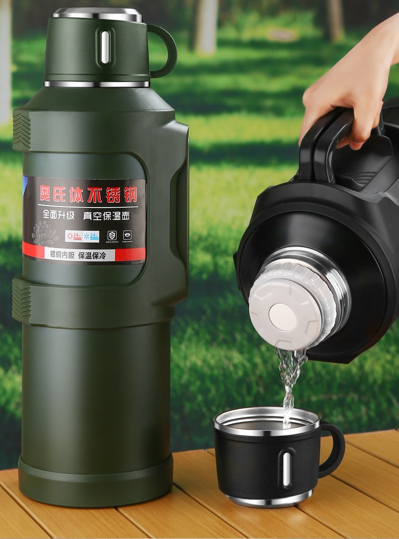 【ALLEN】5L large capacity thermos bottle 316 stainless steel 72-hour hot ...