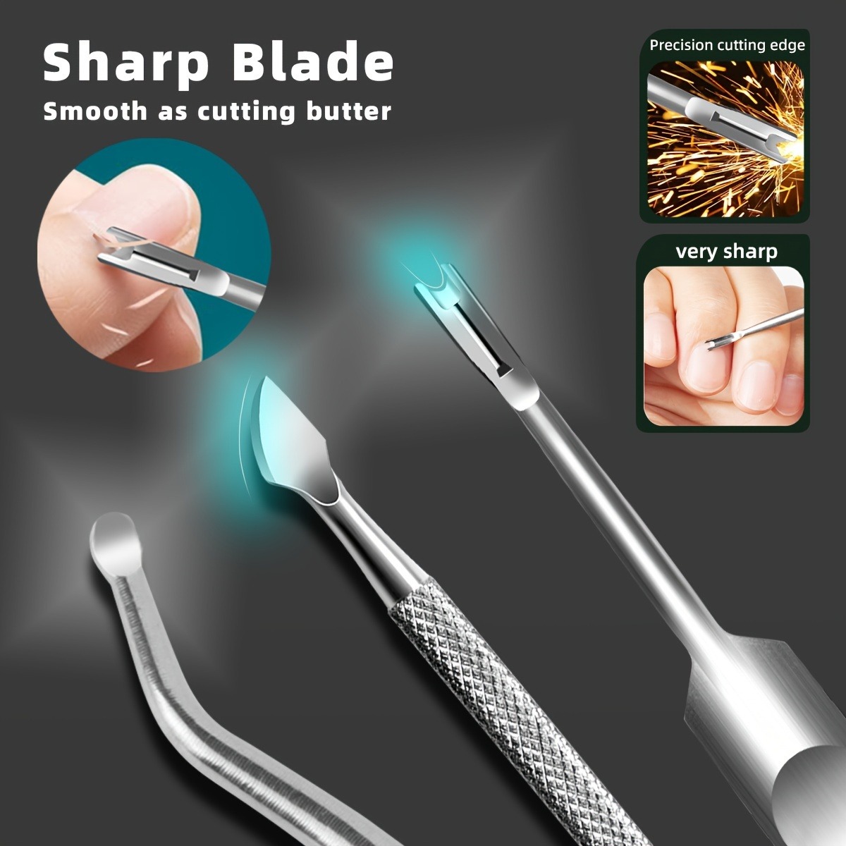 3Pcs Professional Ingrown Toenail Tool, Premium Stainless Steel Ingrown ...