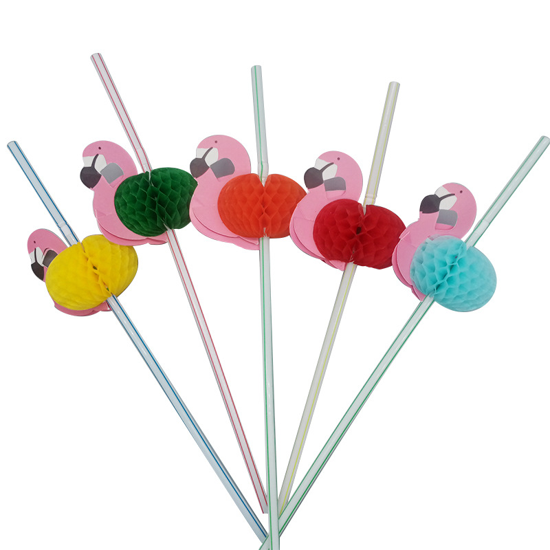 Bar Party Decoration Color Bar Art Straw Fruit Disposable Straw ...