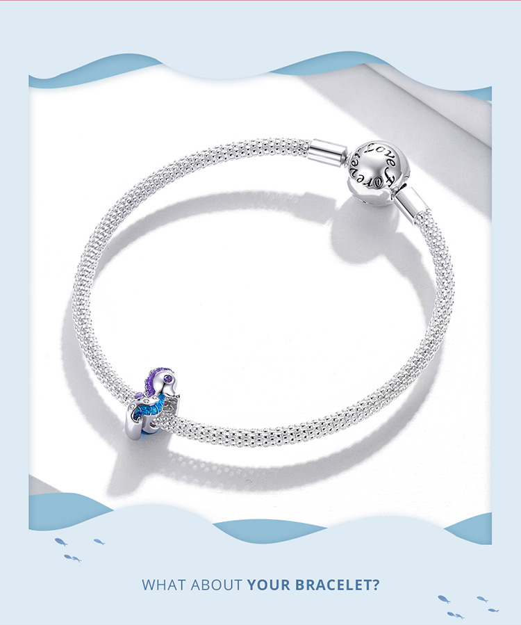 BAMOER 925 Sterling Silver Charms - Summer Cold Drink & CZ Beads For DIY Bracelets (No Chain)