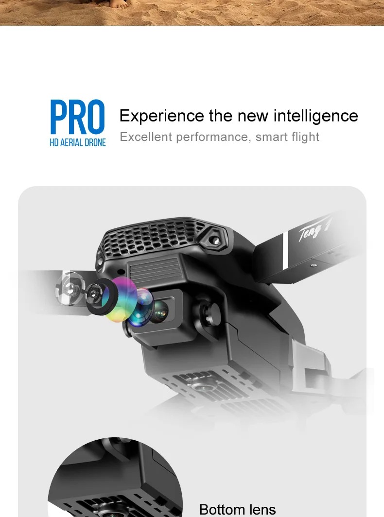 E88 Pro WIFI FPV UAV Drone Wide Angle HD 1080P Camera Height Hold RC ...