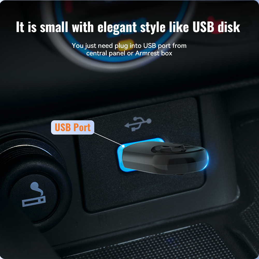 UGREEN 5.4 Bluetooth Car Adapter, [Noise Cancellation] Aux Bluetooth Receiver For Car, 3.5mm Wireless Audio Receiver For Music/Hands-Free Call/Home Stereo/Wired Speaker, 20H Battery Life
