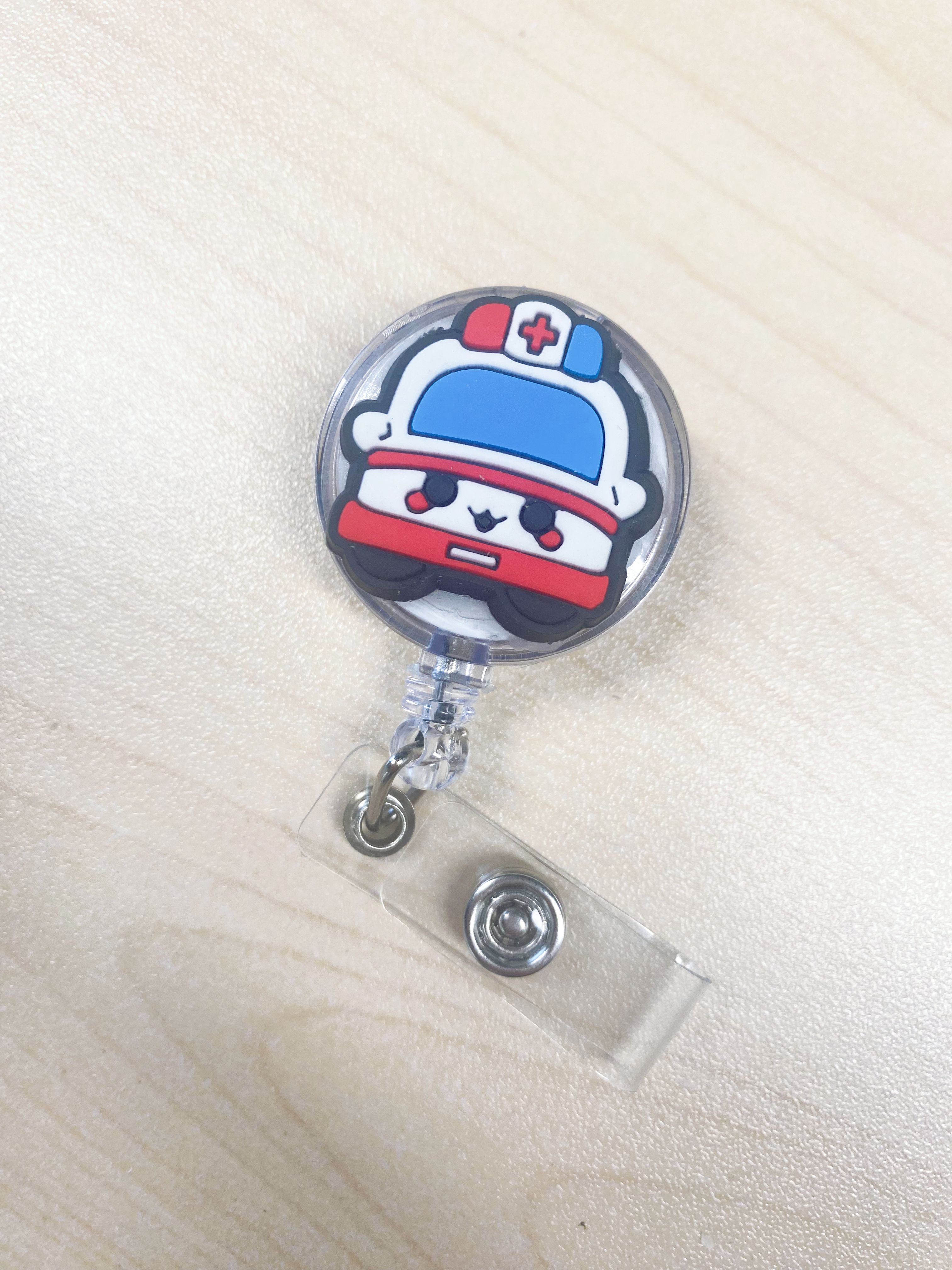 Nurse Badge Reels Felt Retractable Badge Cute Nursing ID Badge Reels ...