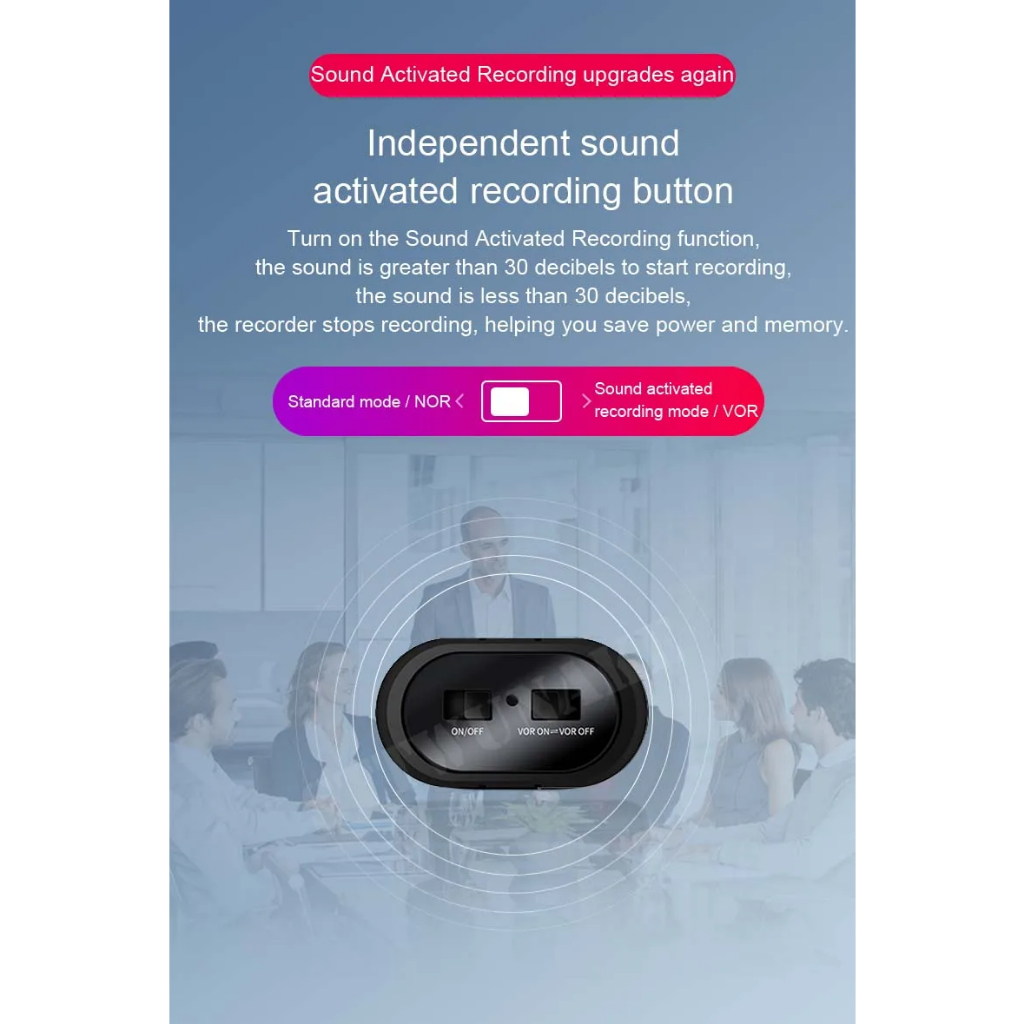 Portable Voice Recorder mini recorder hidden 520 hours voice activated ...