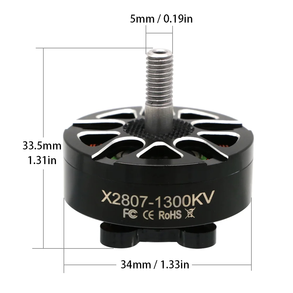 4 pcs Uangel X2807 2807 Motor 1300KV 4S 1500KV 1700KV 6S Brushless ...