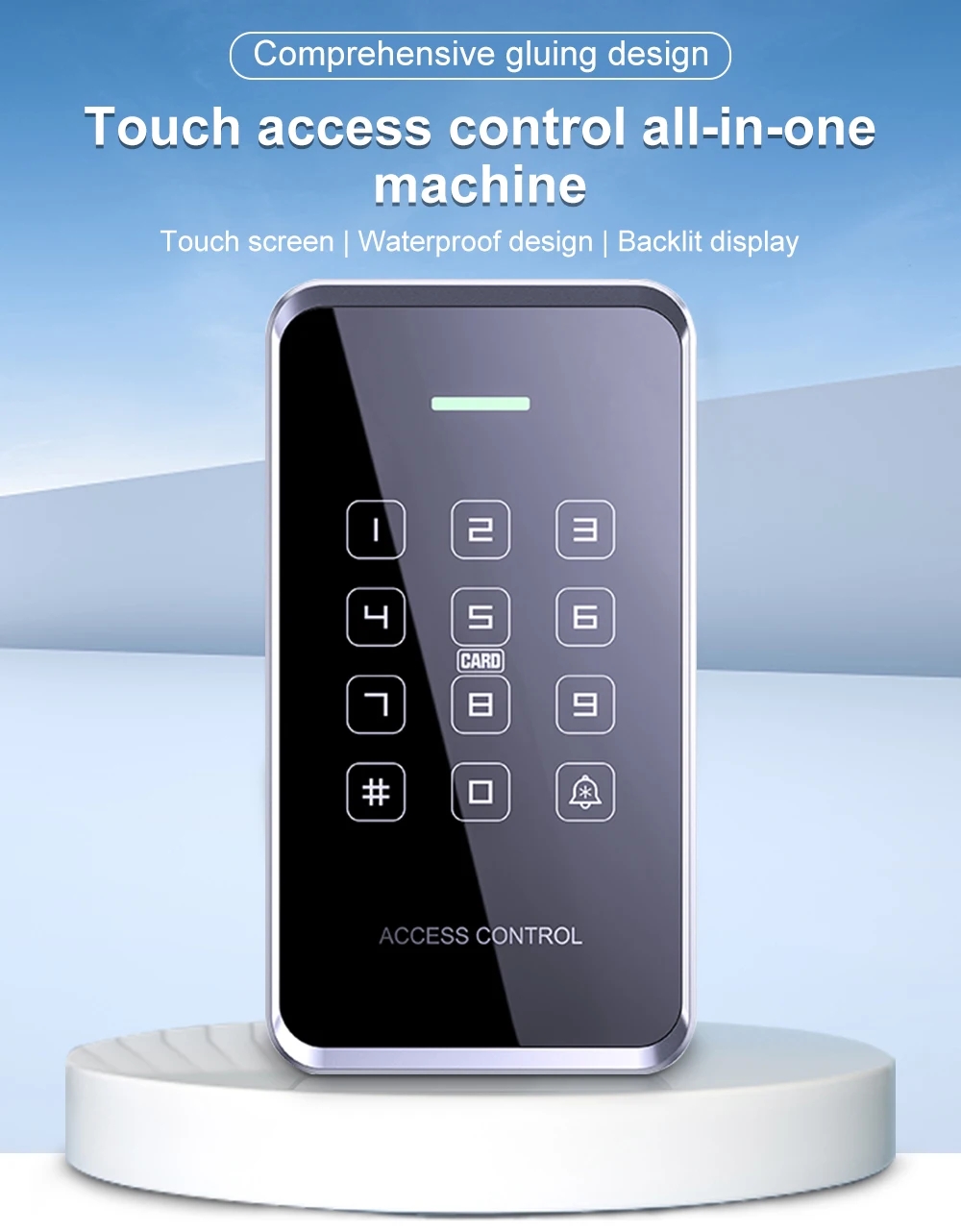 RFID NFC Access Control Keypad 1000Users 125Khz 13.56Mhz Waterproof ...