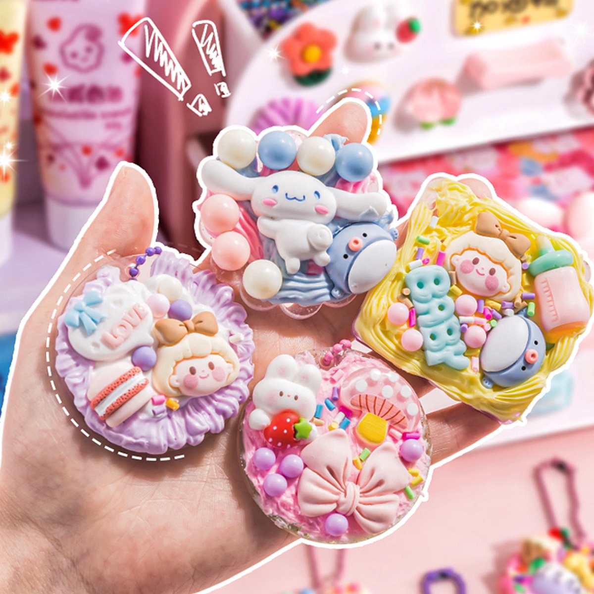 Local Delivery 】 Cream Guka Guka Set Sticker 826PCS Full Set Guka ...