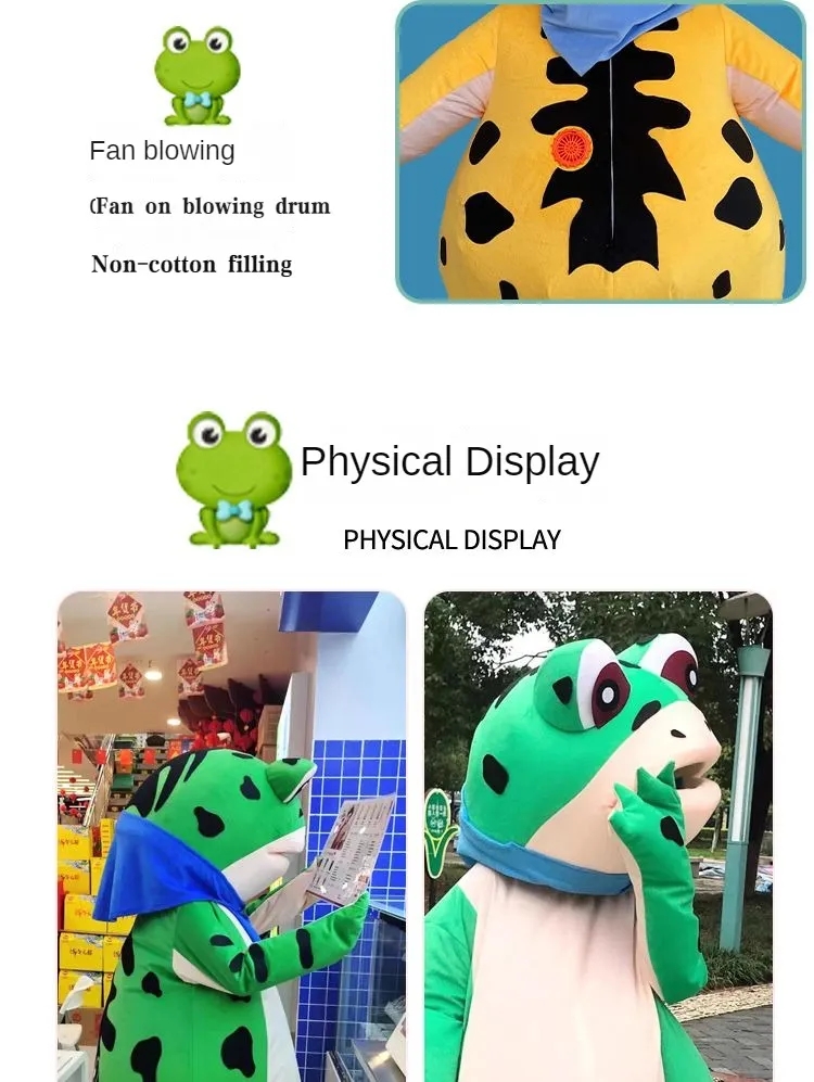 Inflatable Frog Doll Costume Doll Toad Sperm Funny Adult Wearing ...