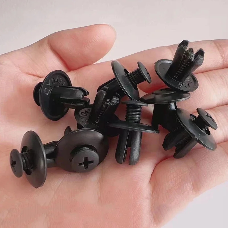 8mm plastic rivet fastener Screws Car bumper fender Black rivet auto ...