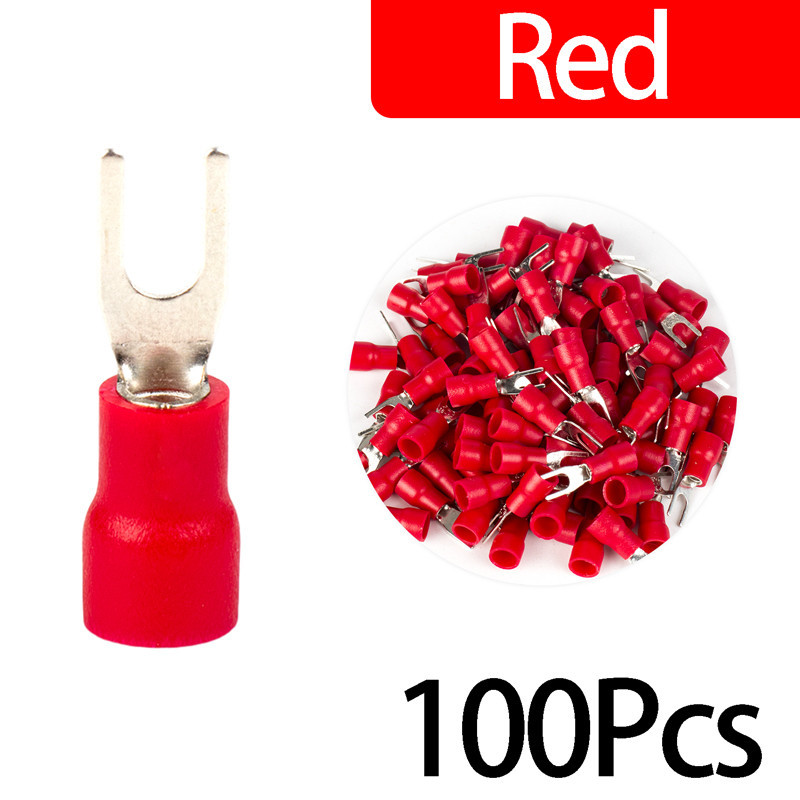 100PCS2-4 1.5-2.5mm ² AWG 16-14 blue copper brass insulated PVC ...