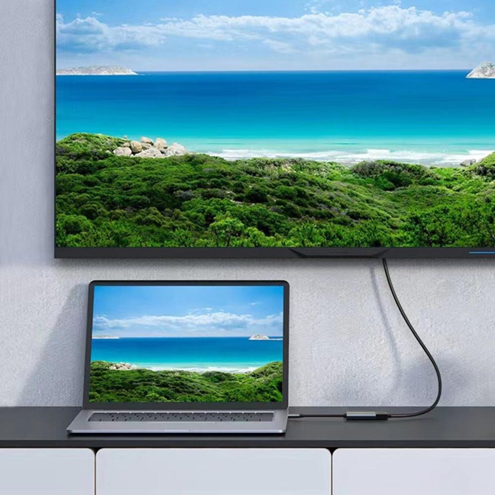 4K 60HZ 30HZ Type C To HDTV Adapter Type C Thunderbolt 3 To HDMI ...