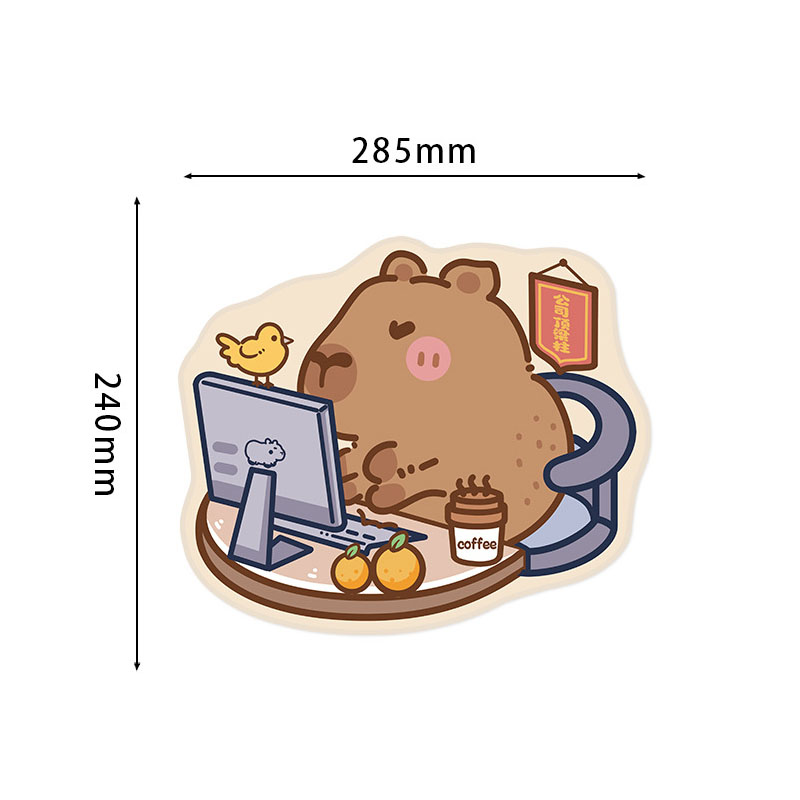 Creative Capybara Mouse Pad Cute Cartoon Mouse Mat Home Office Desktop ...