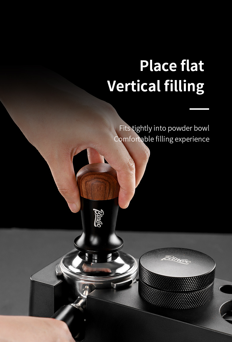 BINCOO Coffee Tamper Set Coffee Tamper Base Powder Spreader Tamping ...