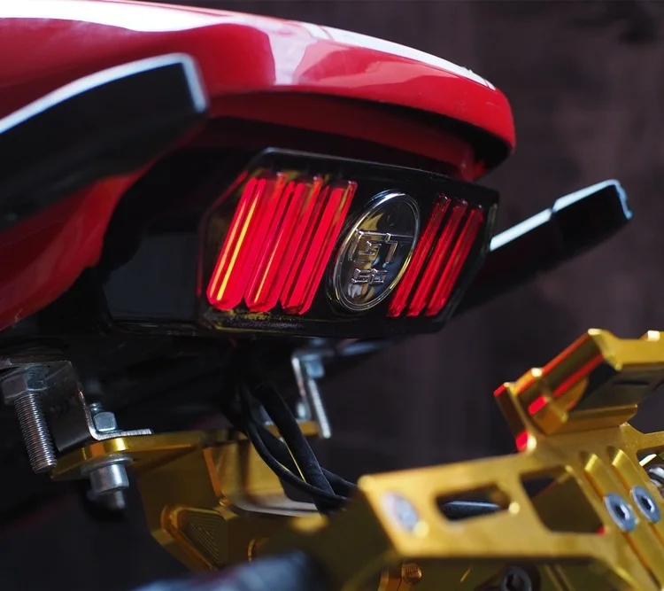 12V Motorcycle Rear Light Led Tail Lamp Motorbike Integrated Turn ...
