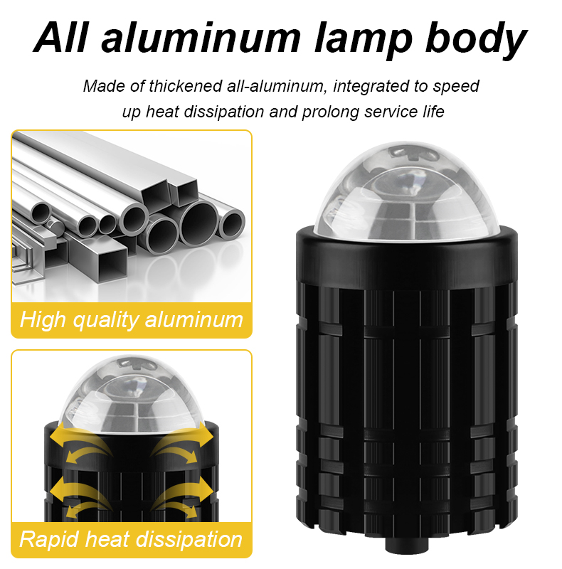 Motorcycle Two-color Spotlights White and Yellow Switching Near and Far ...