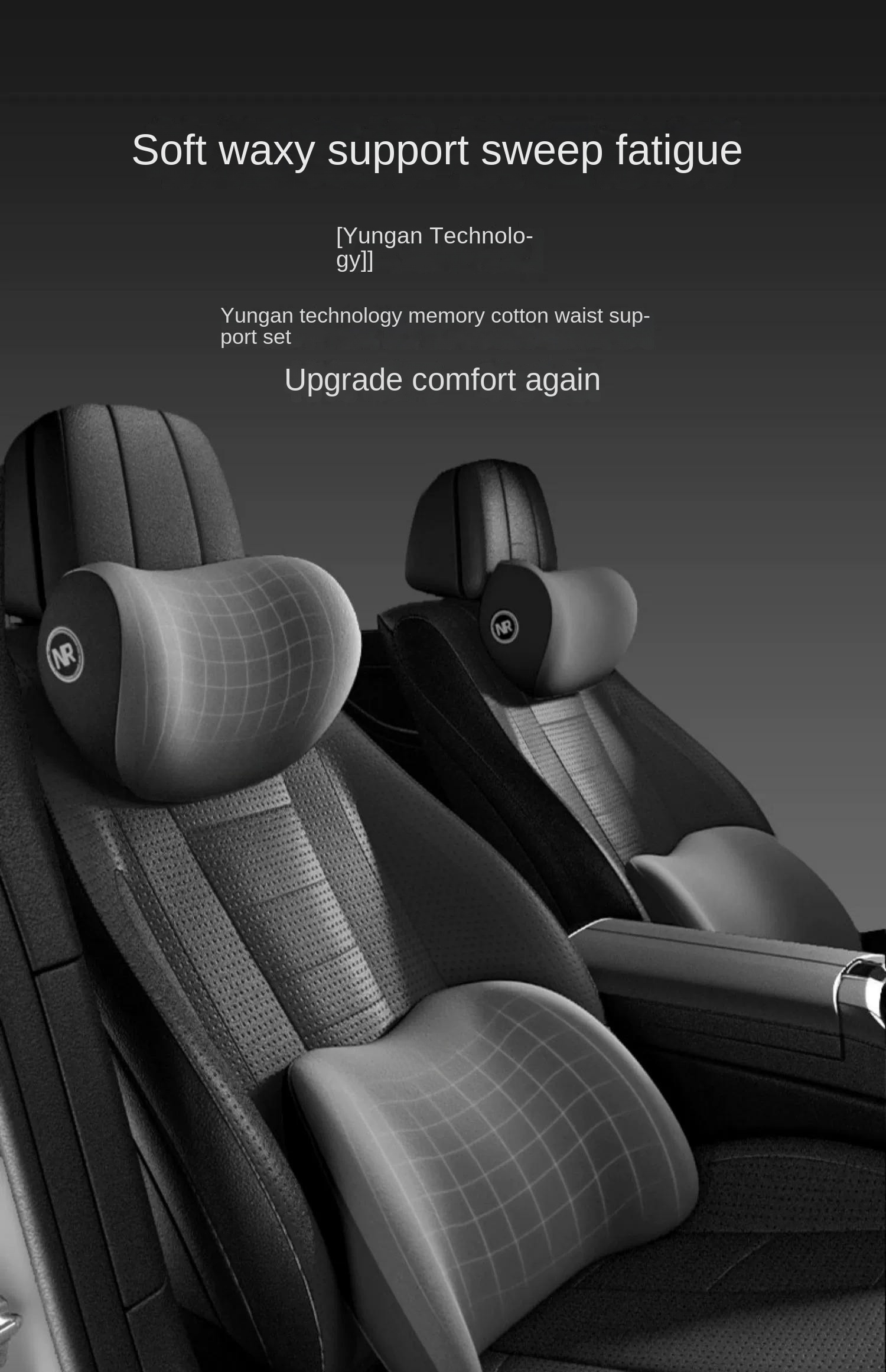 Car Headrest Car Headrest Leather Auto Neck Protection Rest Pillows For Seat Neck Pillows Waist - View #2