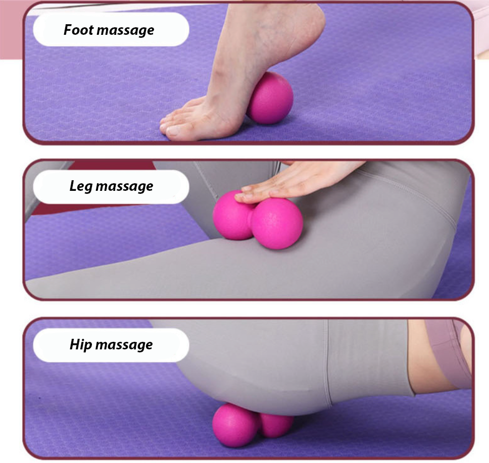 Sunnyfit Peanut Massage Ball TPE Hard Ball Muscle Pain Relief For Back ...