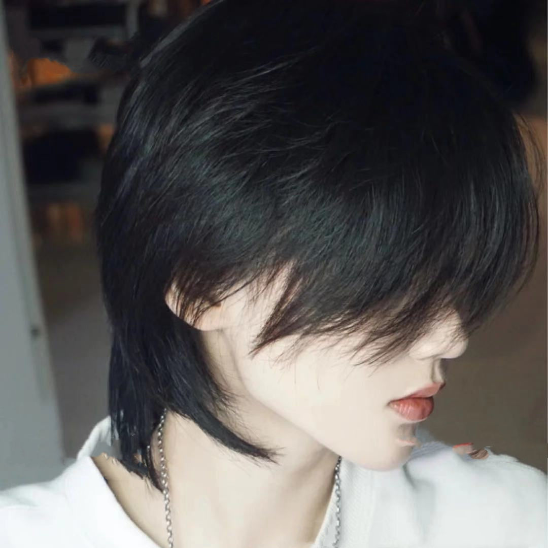 Wolvertail wig men and women short hair fashion new handsome mullet ...