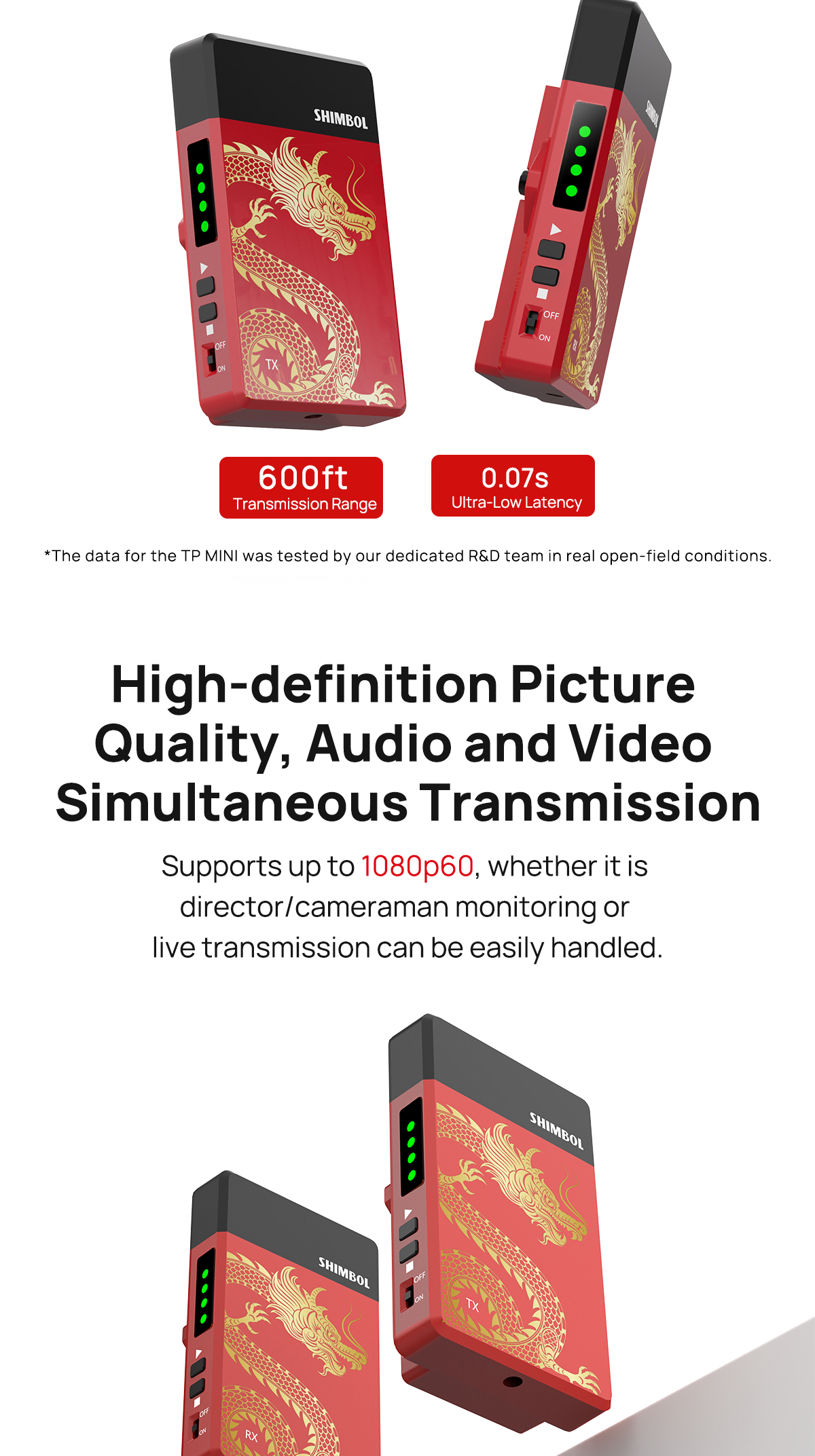 Shimbol TP Max 1000' HDMI Wireless Transmission System | Amsterdam